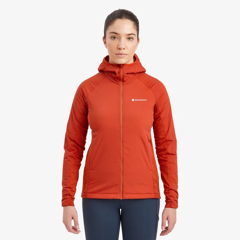 Montane Womens Fireball Lite Hood Saffron Red-2